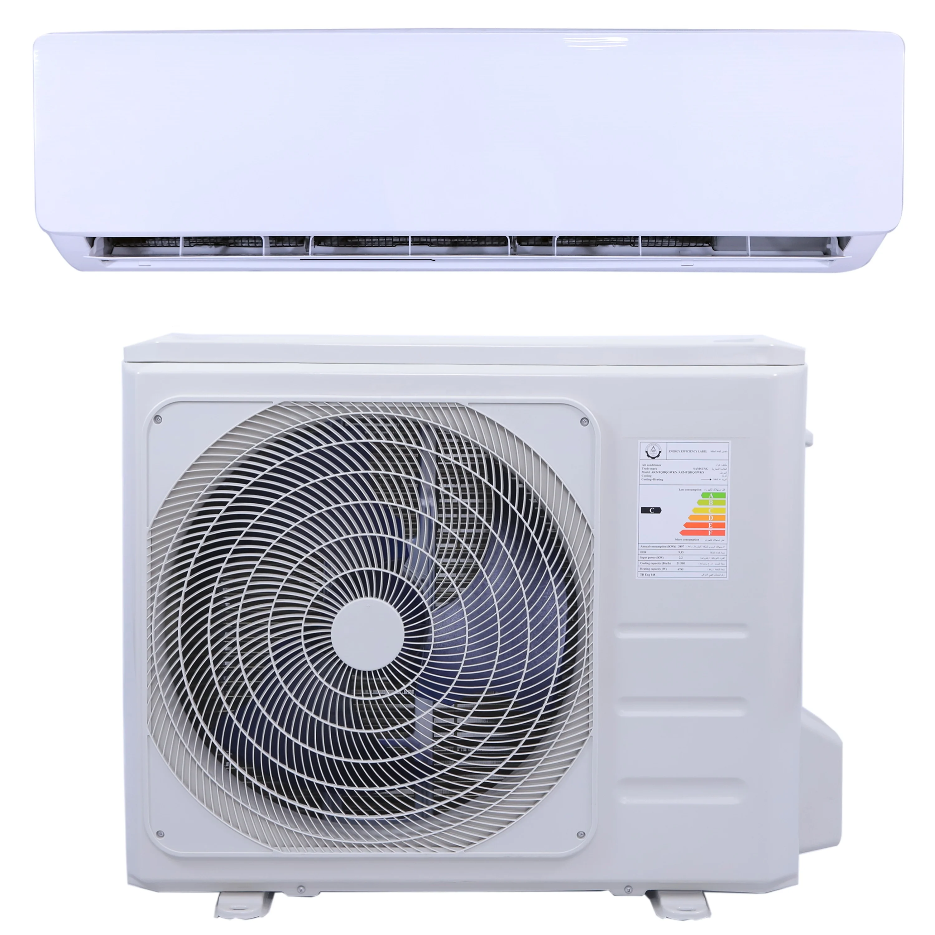 24000but 220v 240v Heating cooling wall split air conditioner