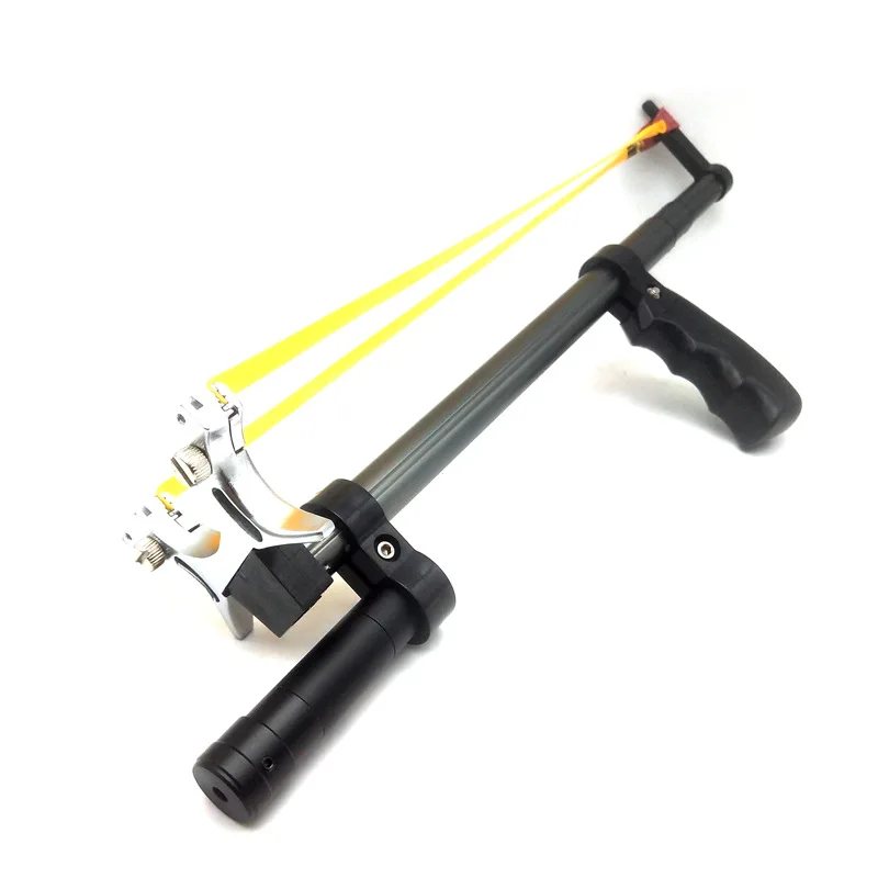 Manufacturer wholesale long rod laser outdoor shooting slingshot metal hunting slingshot
