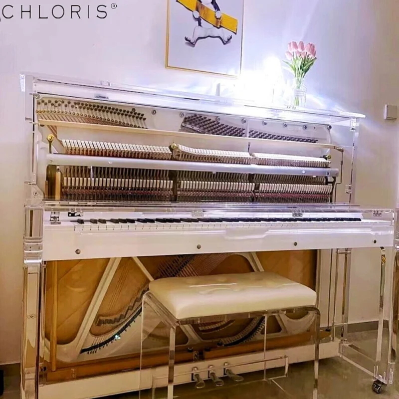 Crystal Piano white colour HU-125A with high quality.