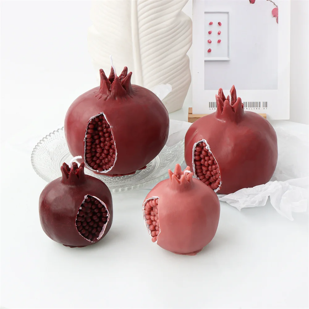 Fruit Shaped Soap Making Silicone Molds Mango Soy Candle Coasting Moulds Orange Durian Resin Crafts Tool Home Decor