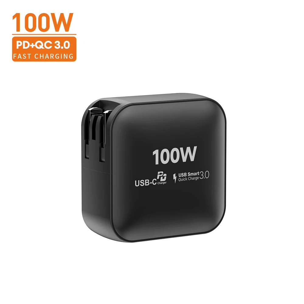 Зарядное устройство Vina с 3 портами GaN USB C PD Type Быстрая зарядка 100 Вт зарядное для ноутбуков MacBook Pro/Air iPad