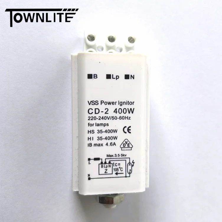 Plastic Housing Cooper Wire Hps Ignitor Mh Ignitor 70w 150w 250w 400w for Sodium Lamp and Metal Halide Lamp