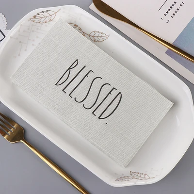 Cheap Printing Virgin Wood Pulp Disposable Cutlery Hotel Paper Napkins