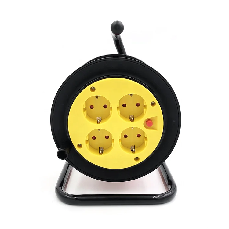 Европейский стандарт 220 В 16 А Удлинительный шнур переменного тока для улицы и помещений кабельная катушка розетка питания