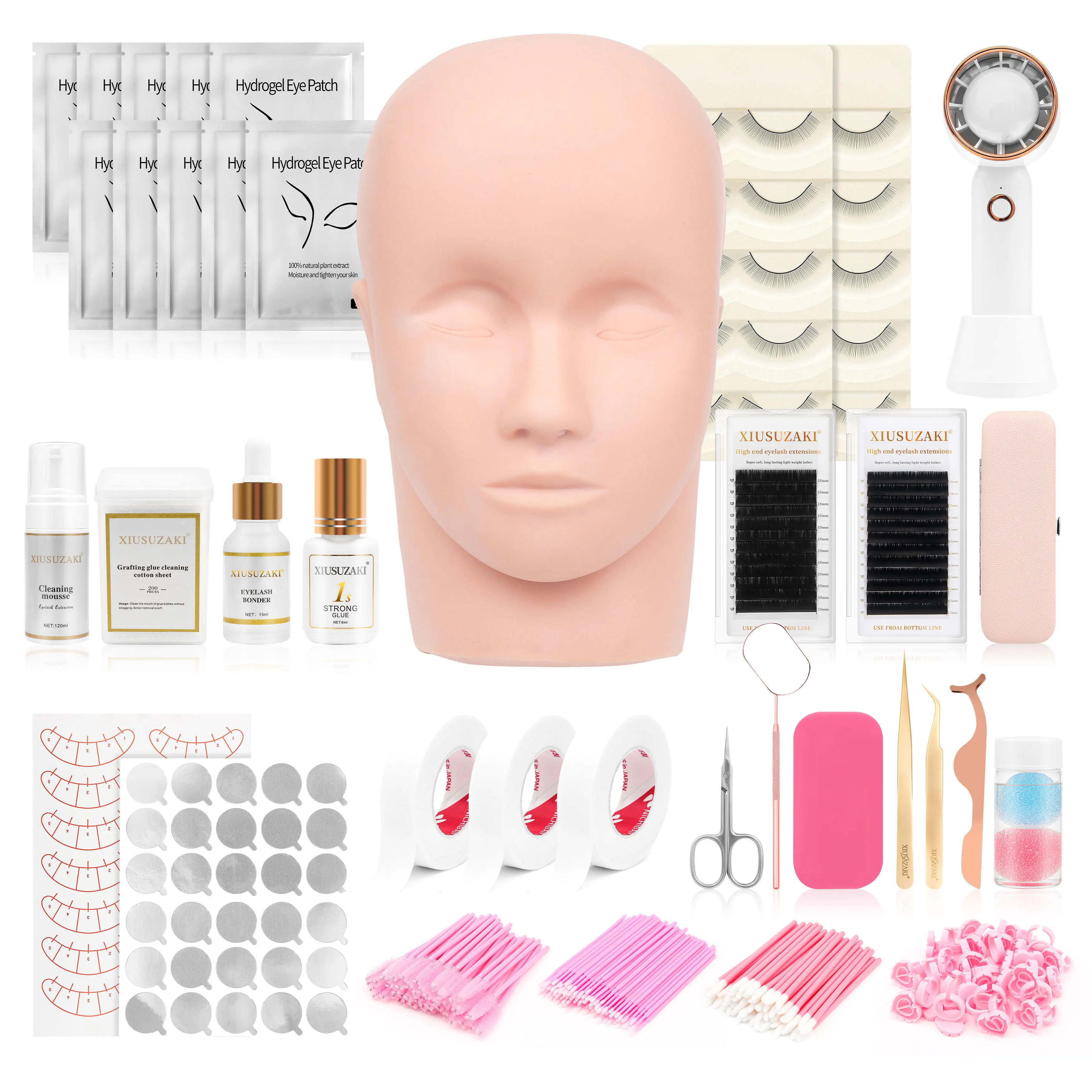 Individual Eyelash Extension Kits Training Manneiqun For Extensions Practice Mannequin With Lash Extension Mannequin Head