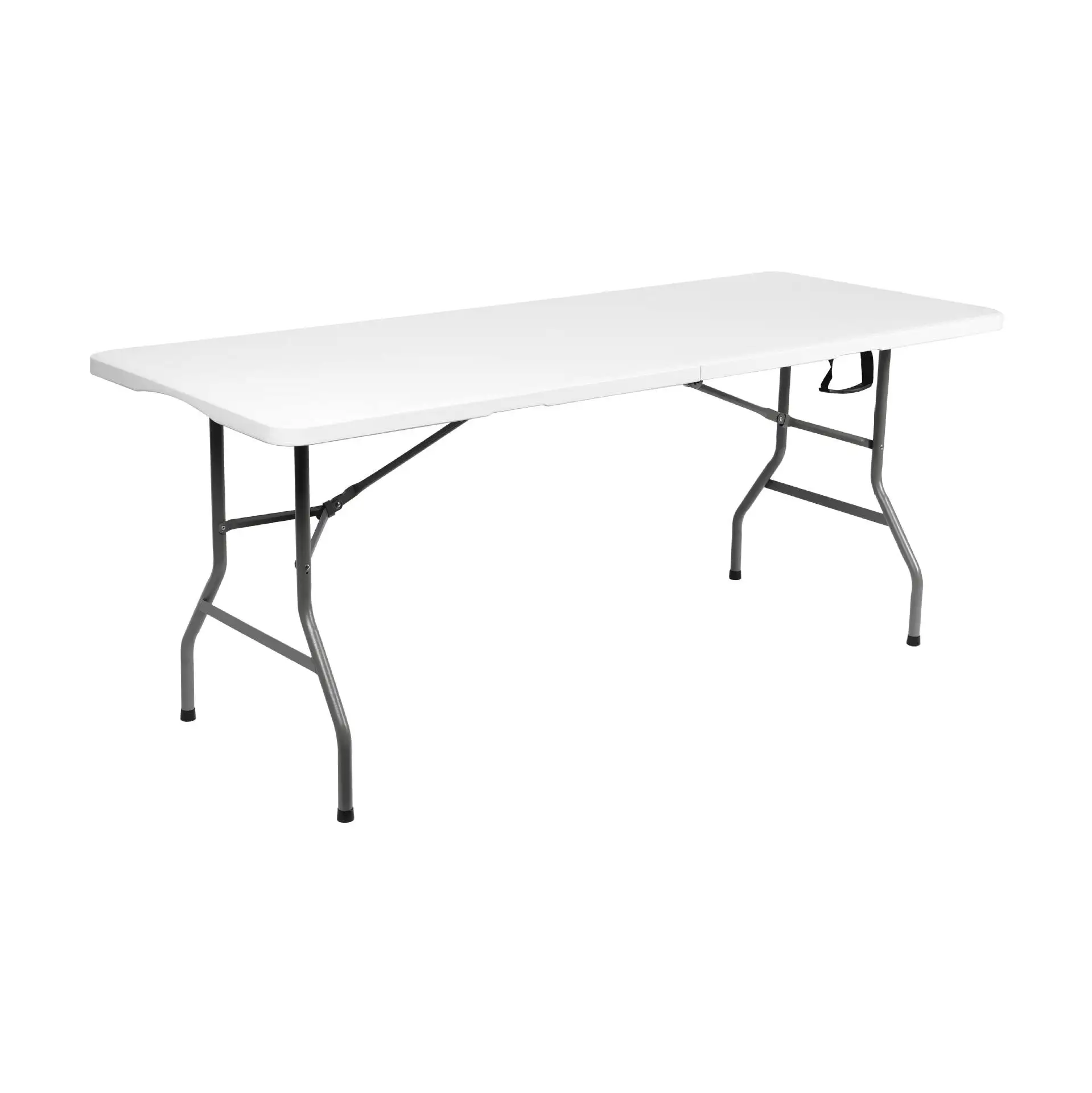 portable outdoor furniture 6ft white rectangular plastic foldable banquet catering bbq camping picnic folding table