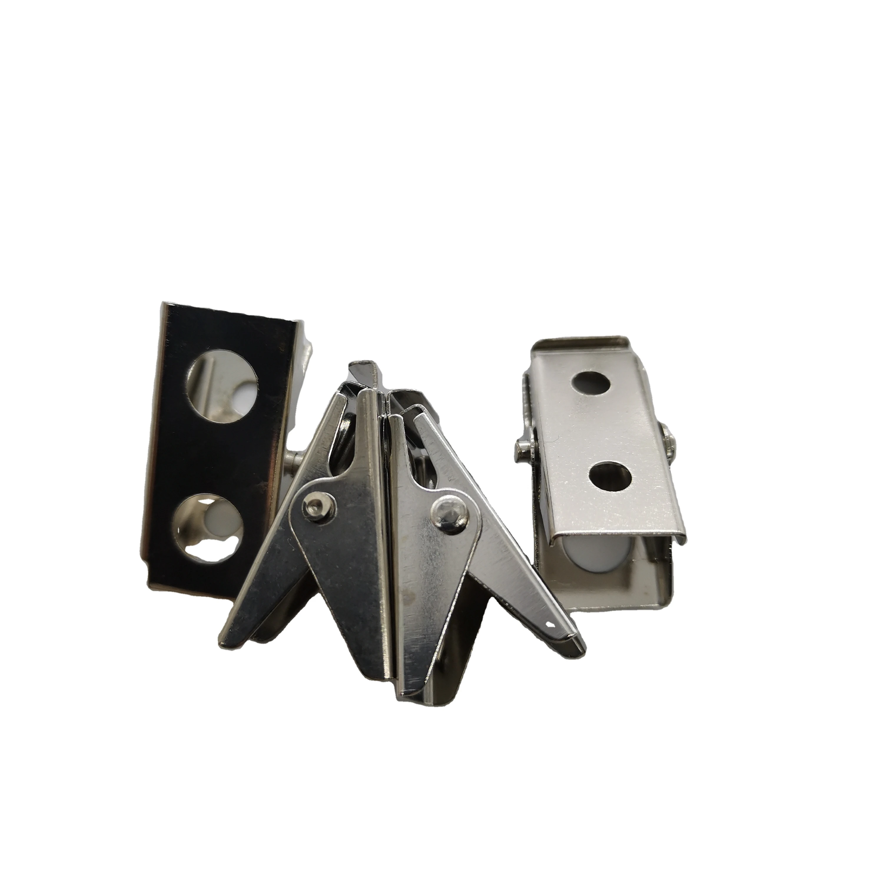 factory supply cheap price metal ID badge holder clip with 3.2mm hole