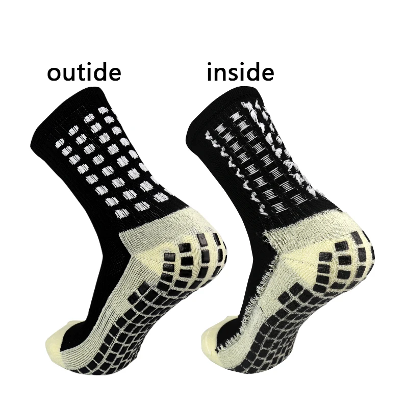 2023 New Men Women Double Sided Adhesive Sports Soccer Socks Silicone Non-Slip Grip Cycling Sports football Socks