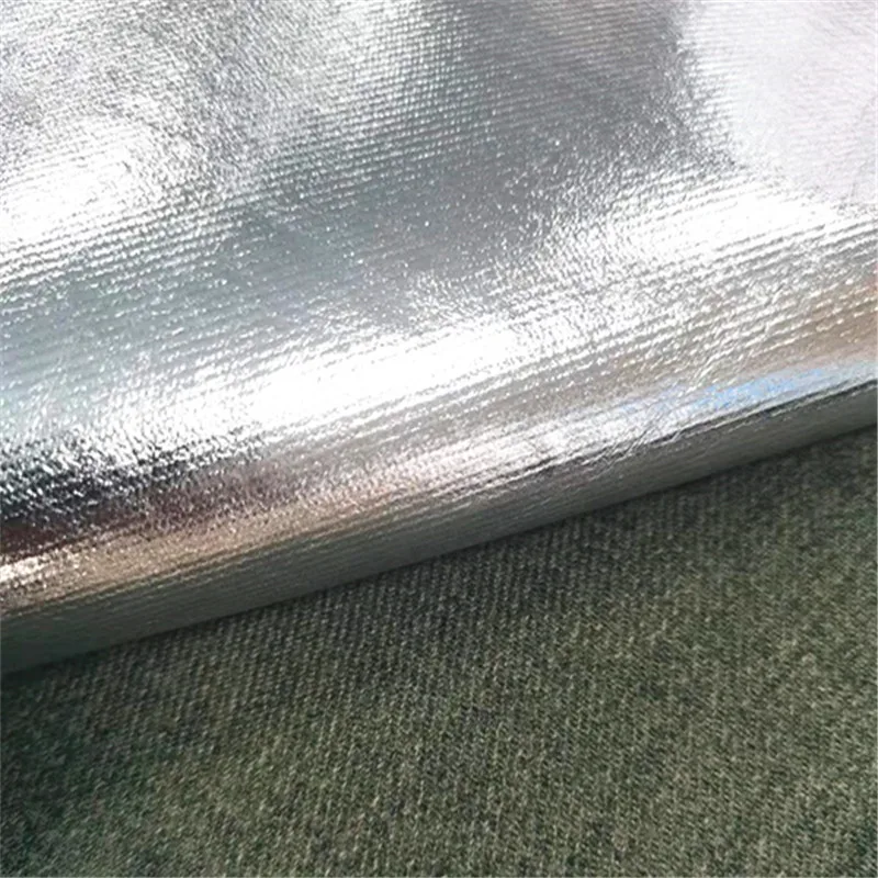 Flame Retardant Fabric Fire Resistant Aramid Coated Aluminum Fabric for Heat Resistant Suit