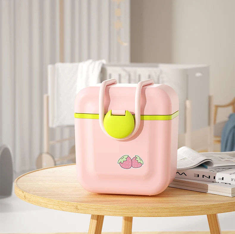 Plastic Milk Powder Storage Container BPA Free Small Baby Food Storage Formula Milk Powder Dispenser Box With Spoon