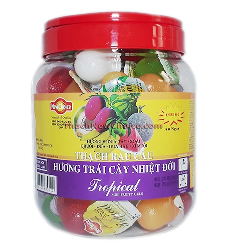 
Tropical flavor mini fruity gels (1000g/box) 