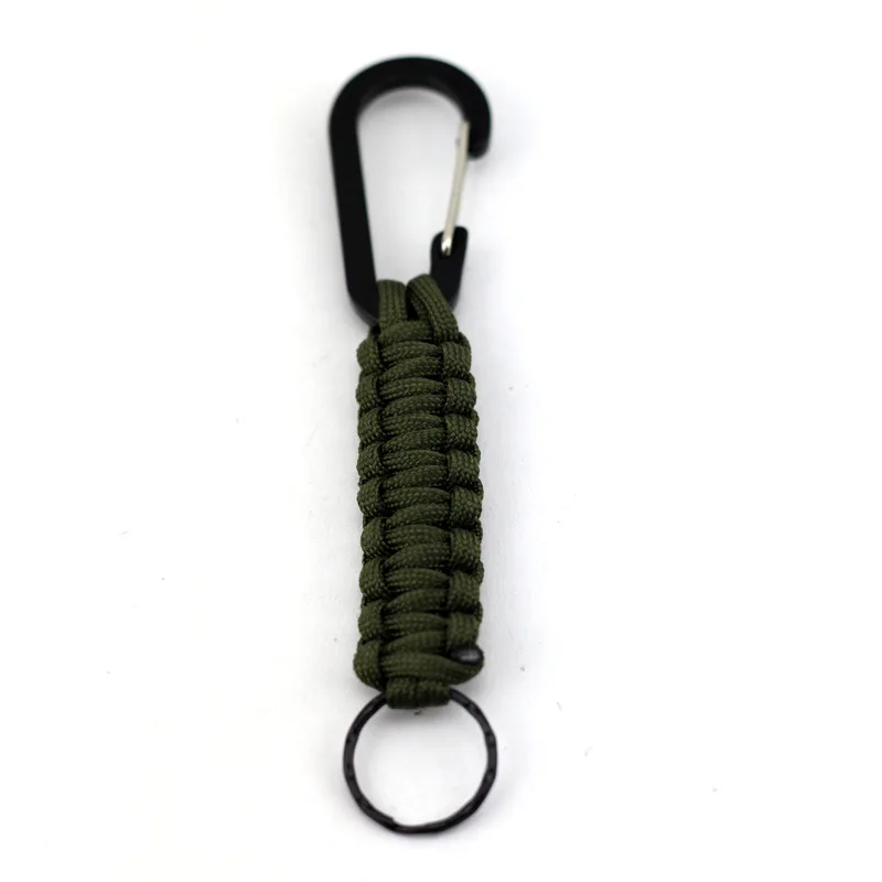 Custom Keychain Paracord Keychain accessories Outdoor Camping Carabiner Equipment Survival Gear