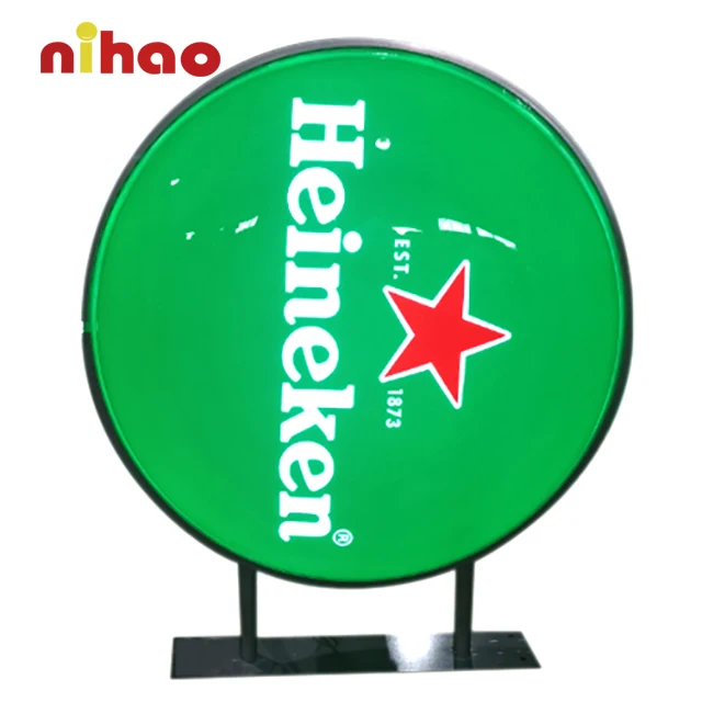 NIHAO Outdoor Indoor Custom Led Acrylic Display Box Advertising Light Boxes wholesale for Bar Restaurant Promotion