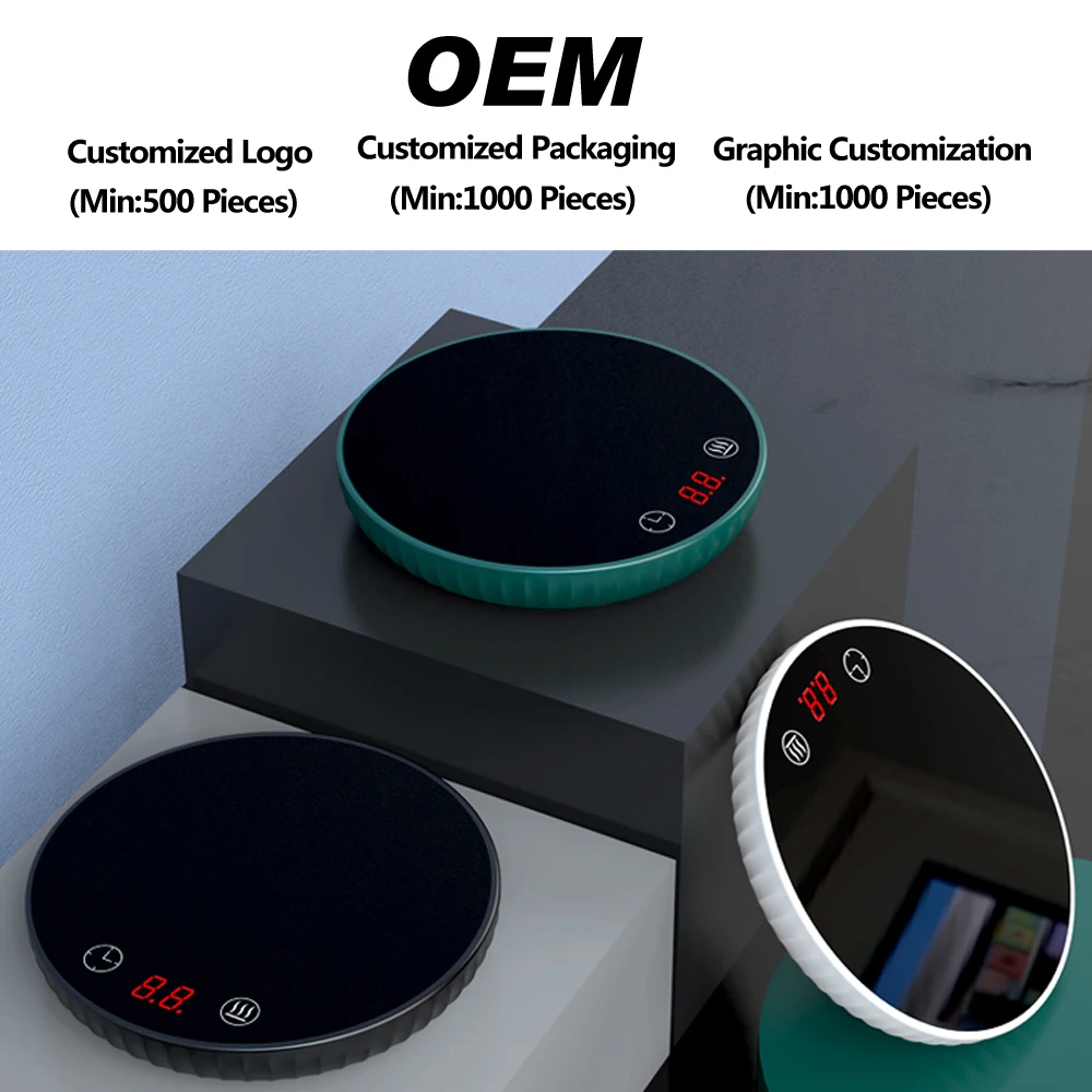 Оптовая торговля OEM изготовленный на заказ для электрического нагрева контроль температуры Керамическая чашка для чая/смарт-Графин кофе кружка с подогревом