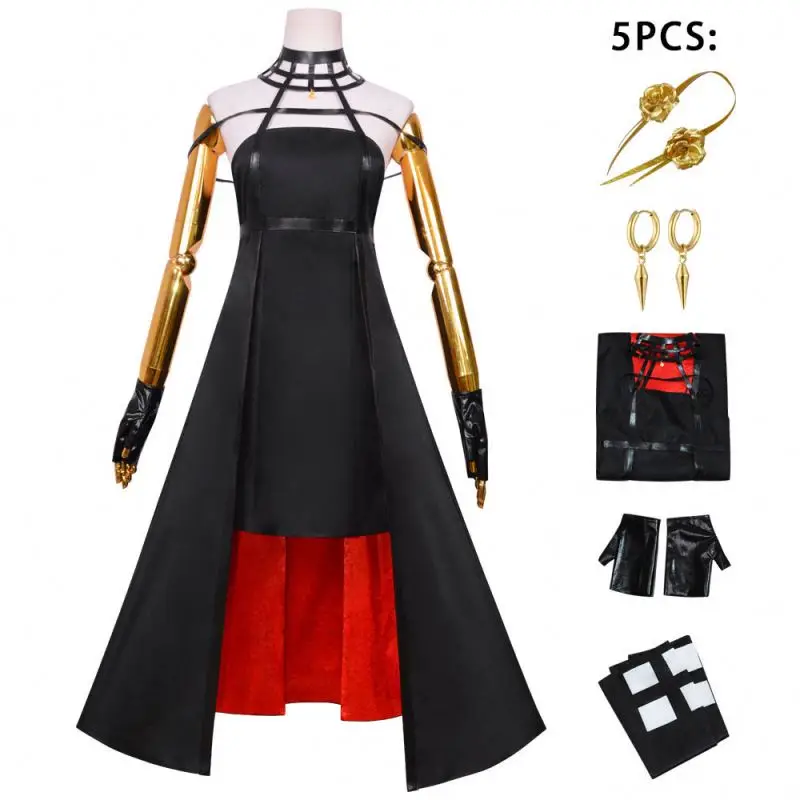 Anime Spy X Family Yor Forger Cosplay Costume Dress Suit Black Red Skirt Set Men Blazer Set Outfits Halloween Carnival