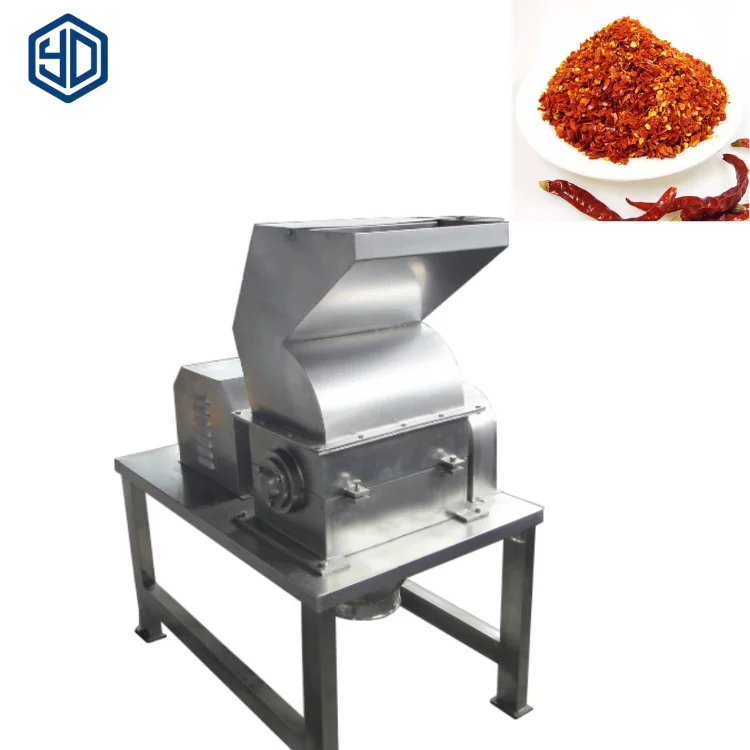 YDCS-300 stainless steel pepper flakes coarse crushing machine  dry food crusher