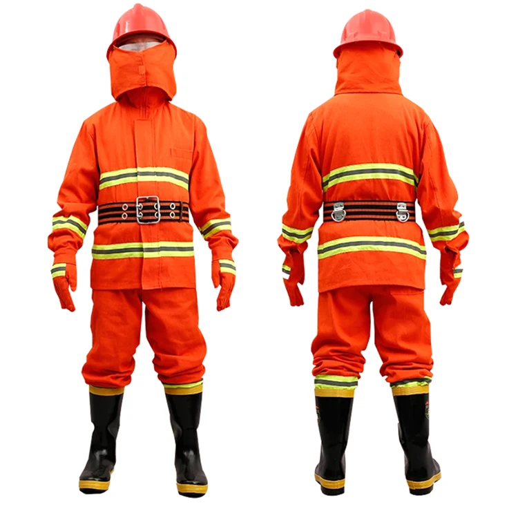 Wholesale Firefighters Anti Flame Firefighting Clothes Protective Fireproof Suit