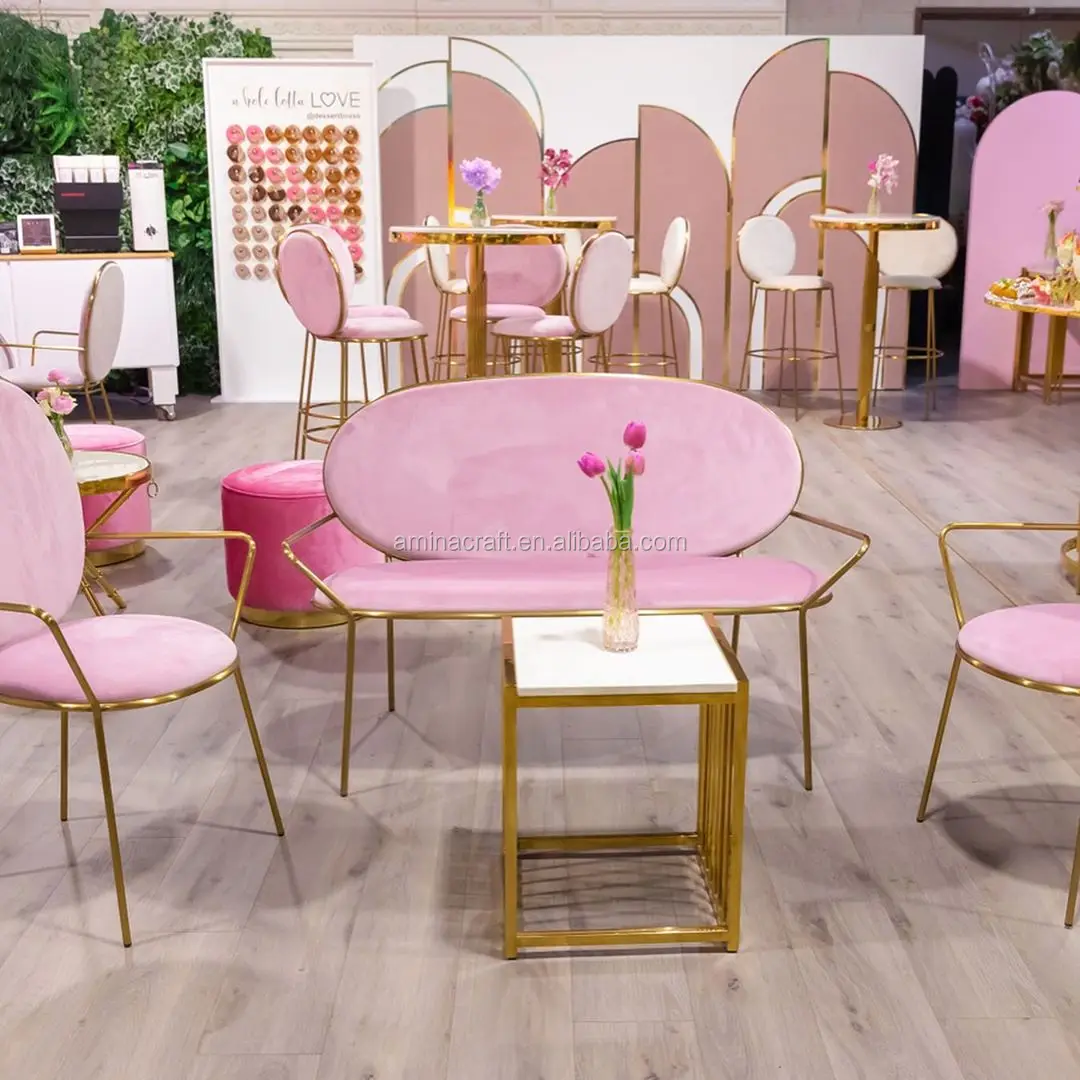 Amina Craft wedding decoration Acrylic iron arch Mandap outdoor backdrop