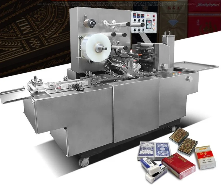 Factory direct sale Opp BOPP cellophane film Chocolate Perfume Cigarette Box automatic Wrapping Machine