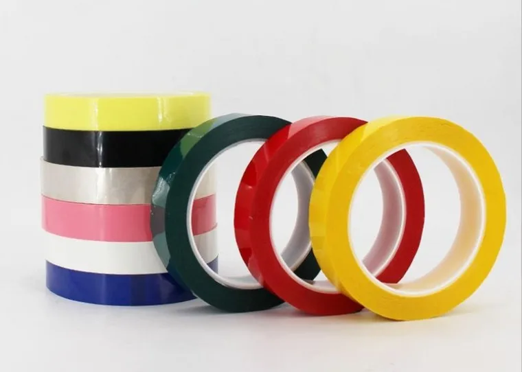 Flame retardant pet marking mylar tape transformer insulation high temperature mylar tape colorful non-marking 5S marking tape