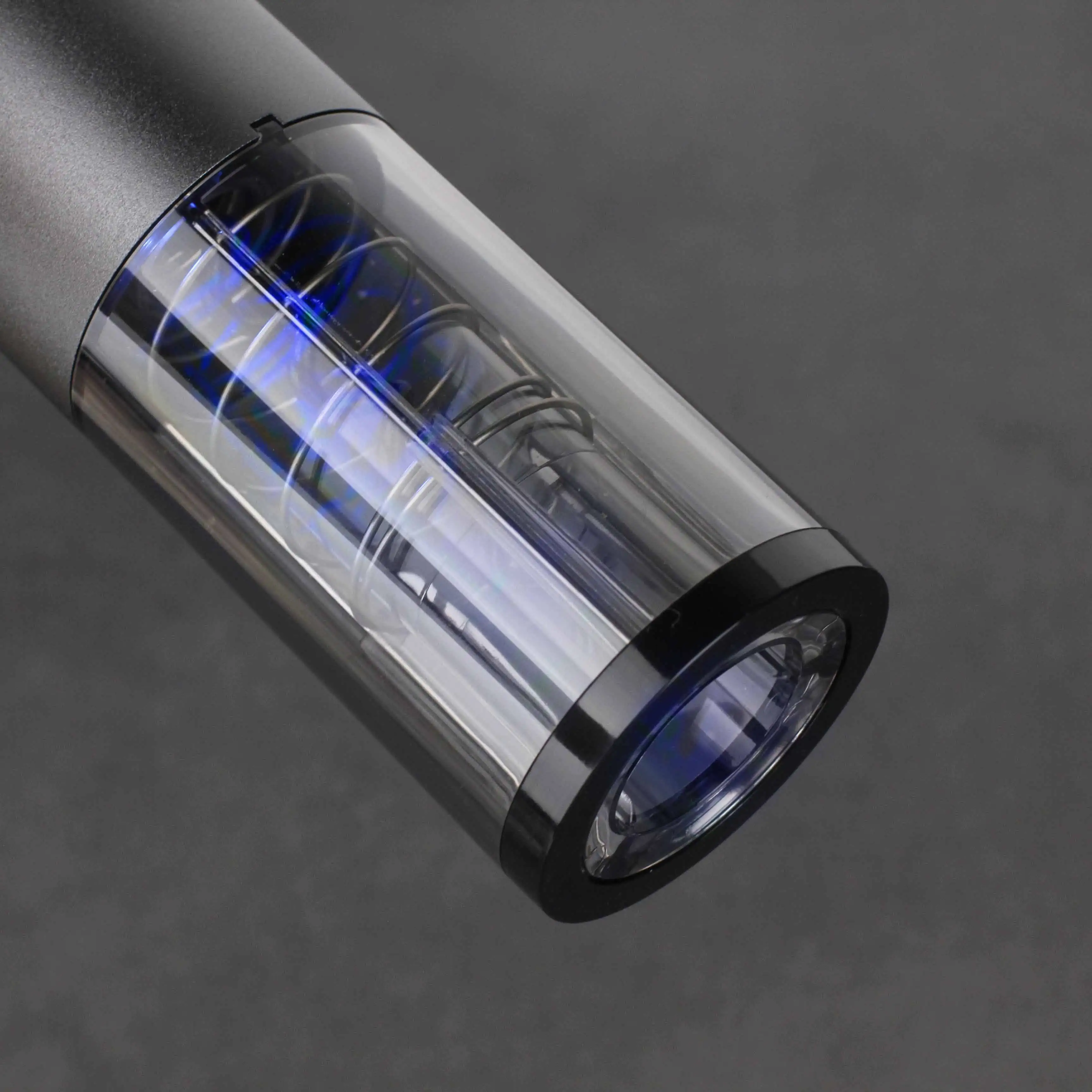 C006 Customized Classic Carbon Stainless USB Type-C Rechargeable Auto Electric Corkscrew Wine Bottle Opener Kit with Dry Cell