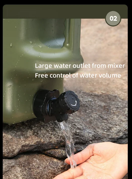 Camping Water Containers,Portable Water Tank Storage with Spigot,Large Bucket for Hiking BBQ Gear Survival
