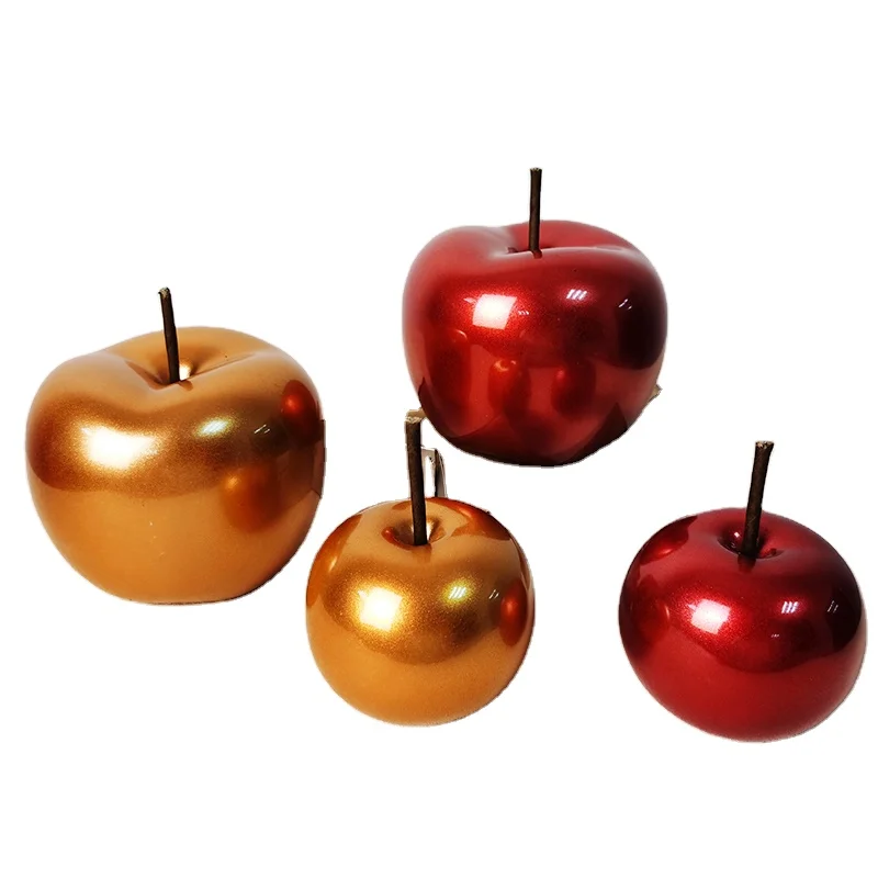 
Decorative ceramic apple ornaments for outdoor christmas decorations 