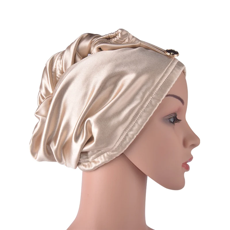 Amazon hot sale popular styles all kinds satin silk microfiber fleece custom hair wrap hair turban