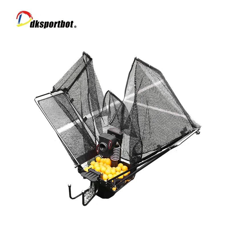 Portable high quality mini table tennis table robot pingpong training machine