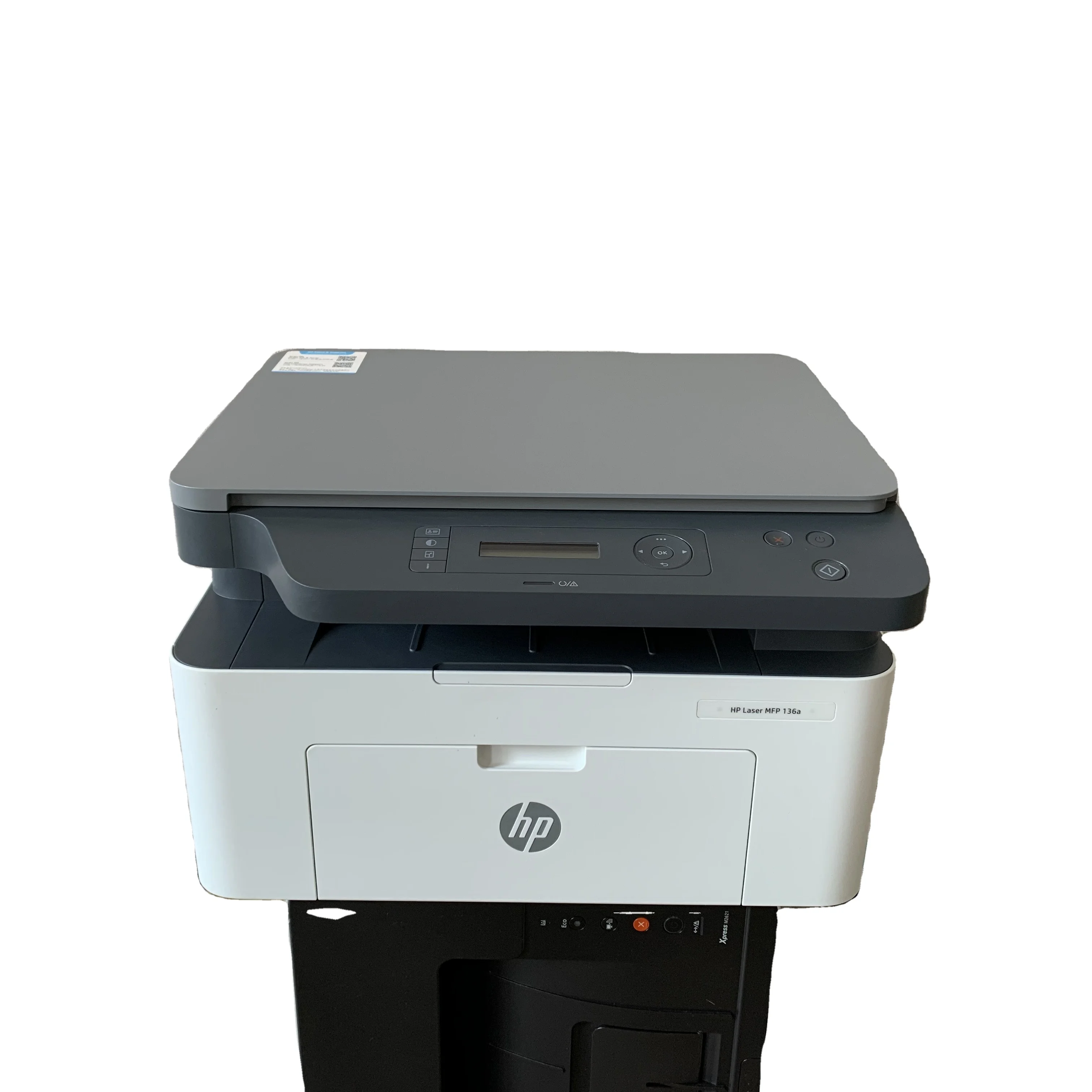 Used HP Laser MFP 136a Printer Laser Black & White Print, COPYCopy Scan 3-in-1