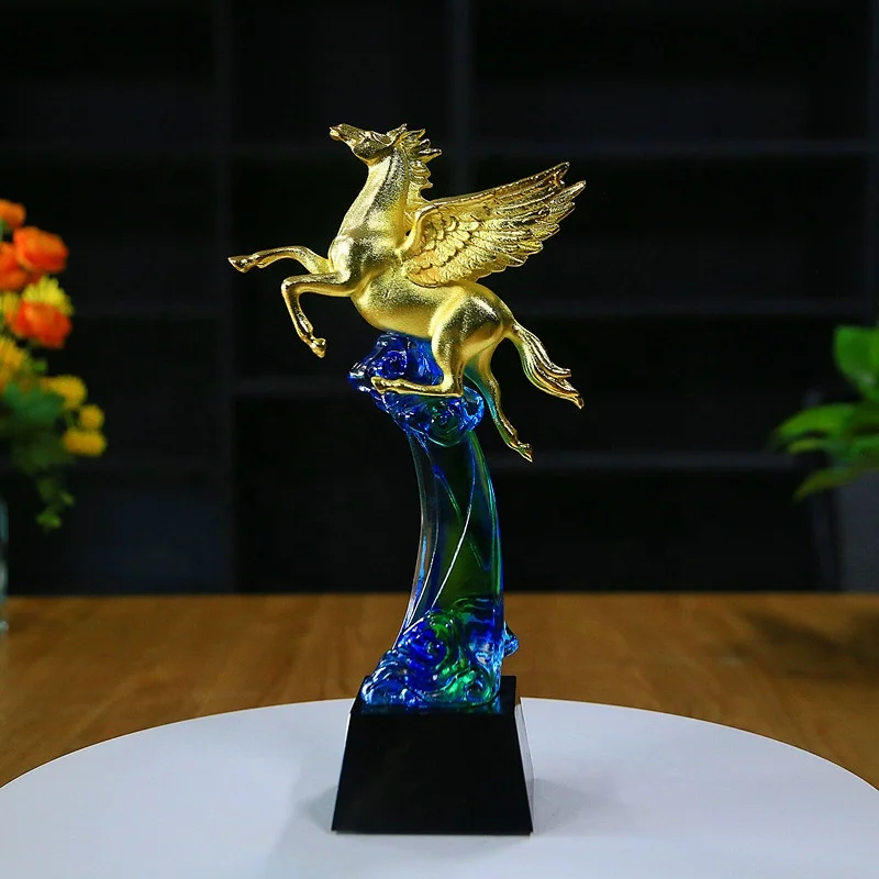 Custom High Quality New Creative Design flyby crystal Trophy  For Souvenir Gift business gifts