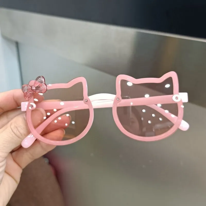 comfortable to wear silicone material kids sunglasses super cute polarized baby girls sunglasses