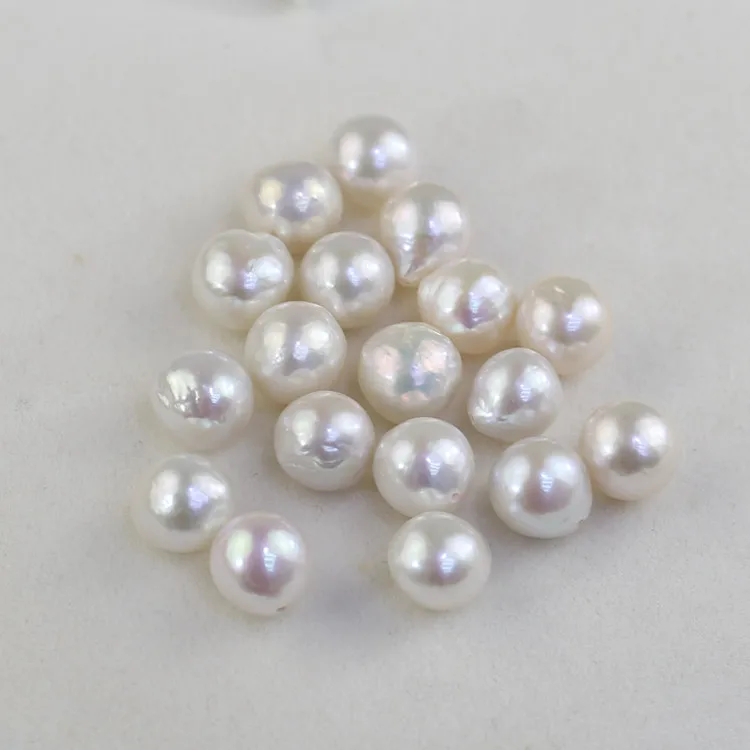 10-11mm AAA grade edison baroque loose pearl half drilled no hole pearl fresh water  natural pearls wholesale price