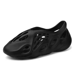 new arrivals summer yeezi foam runner kids toddler yezzy shoes black 2021 children  foam runners new eva clog