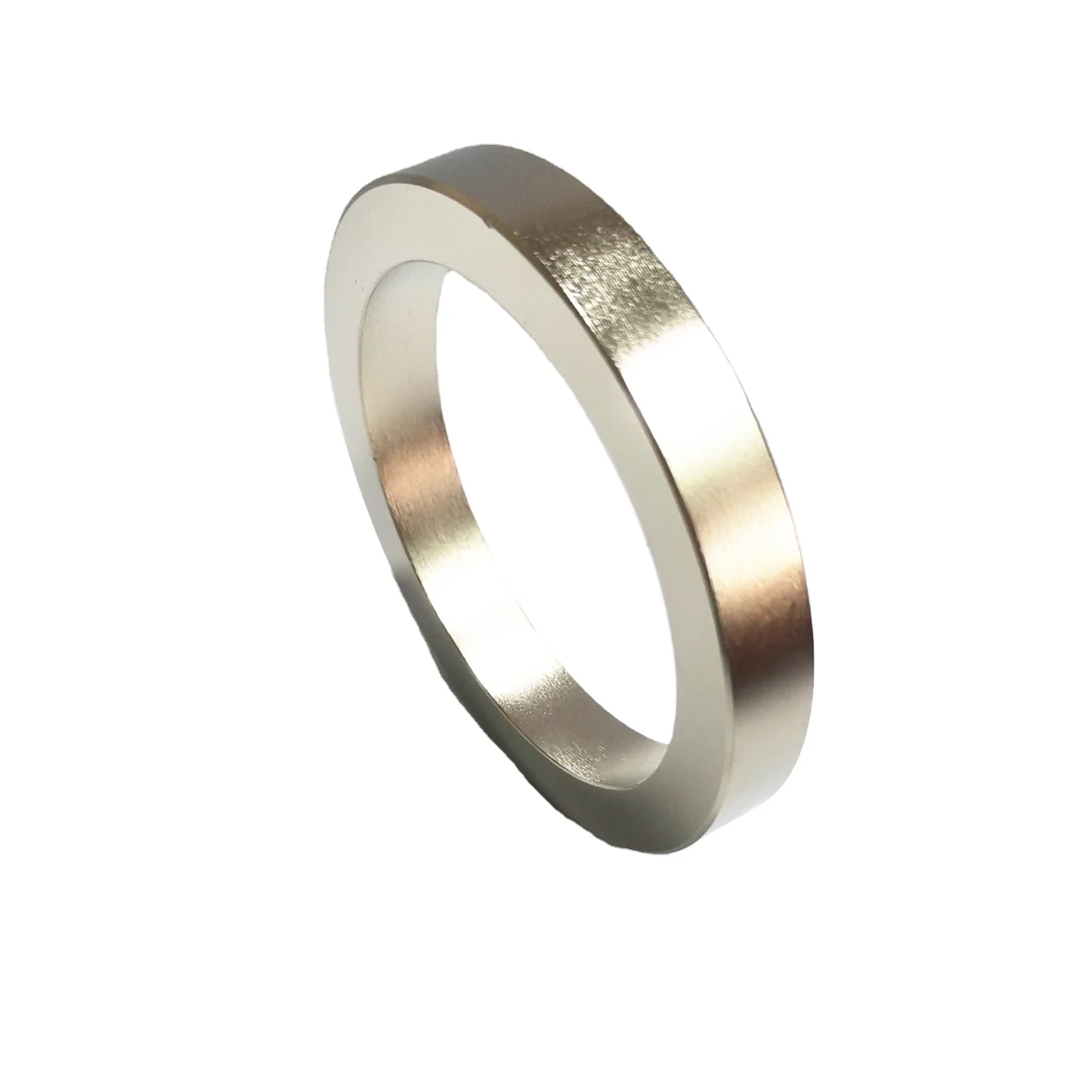 Radially oriented annular sintered neodymium rare earth permanent magnet ring magnet