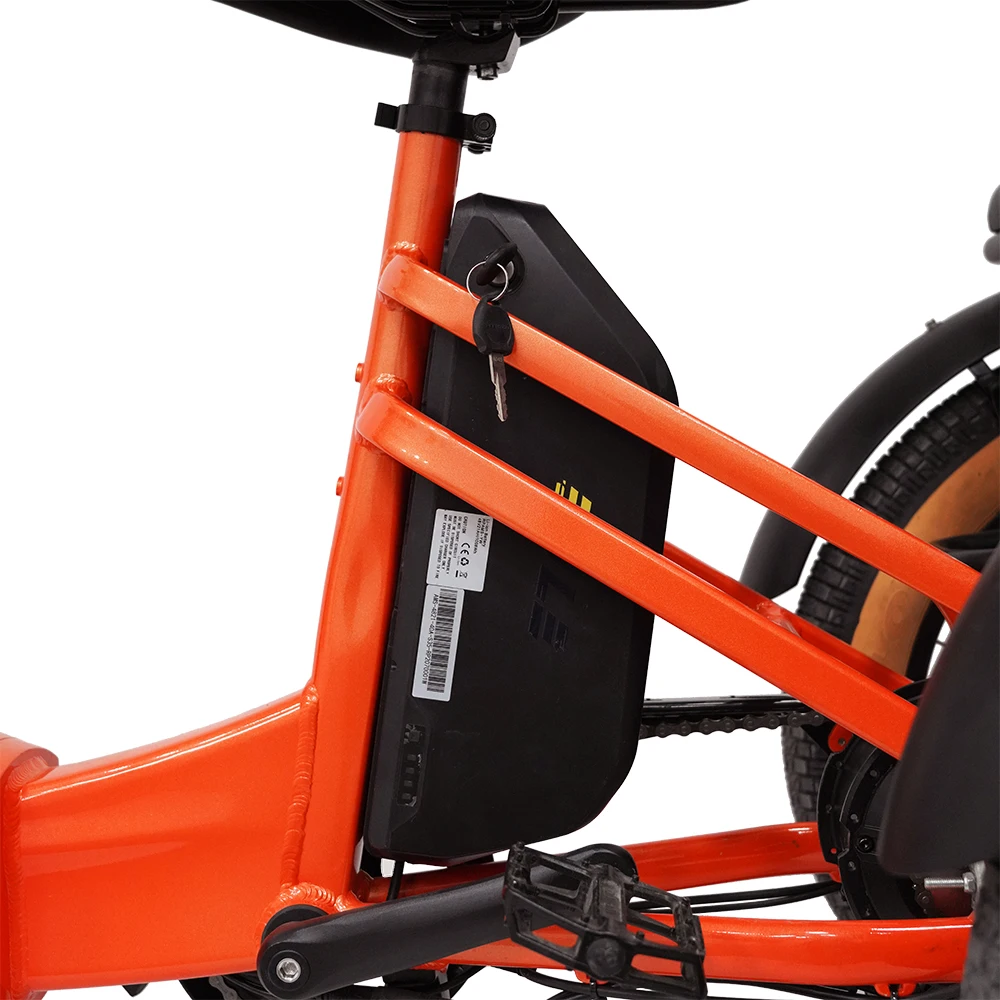 Aimos 500W/1000W  3 Wheel Passenger Electric Bike  7 speed shimano Fat Tire Family Electric Tricycle 3 Wheel Cargo electr bike