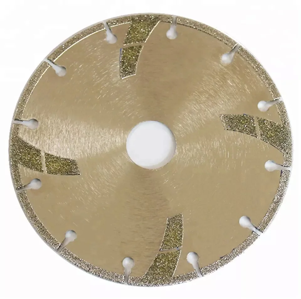 Star Dotted Electroplate Diamond Cutting Disc Grinding Wheel for Marble Angle