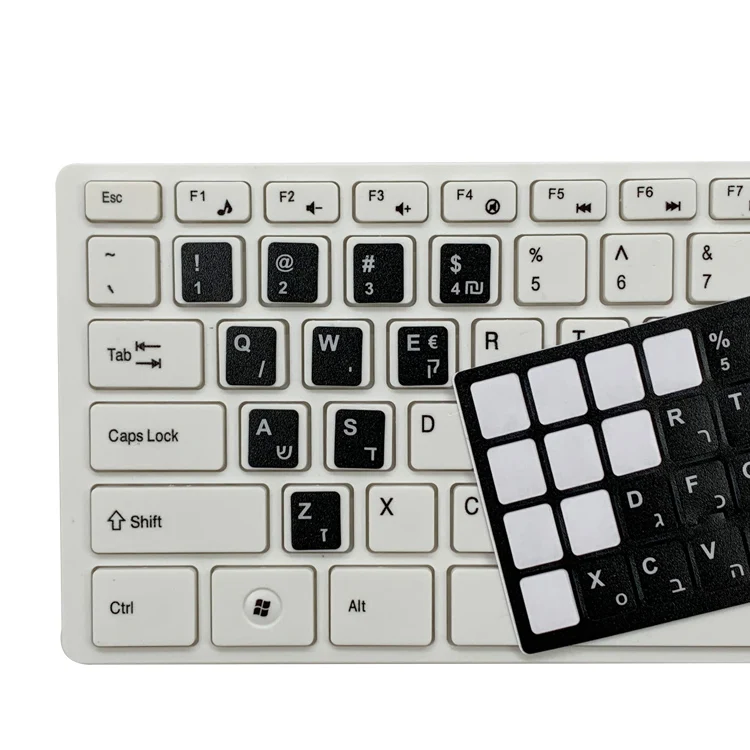 Universal Laptop Computer keyboard sticker keys Keyboard Sticker Arabic Hebrew