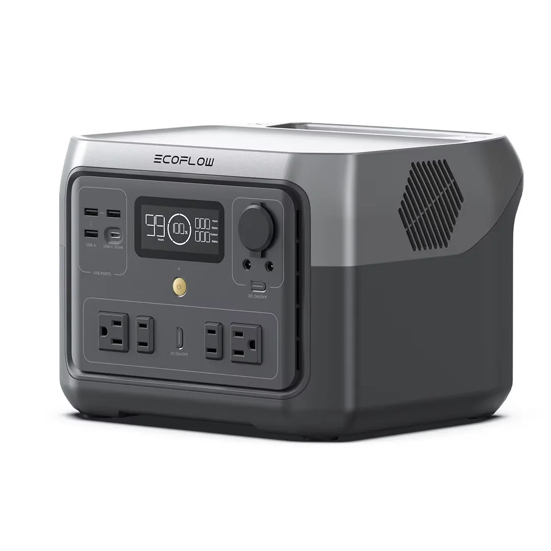 Power Station RIVER 2 Max Power Station Lifepo4 Ecoflow Portable Solar Generator 500W 512Wh