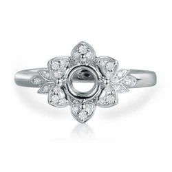 Custom Classics Moissanite Lab Diamond Wedding Ring Ring Mounting Ring Settings Fine Jewelry S925 9k 10k 14k 18k Gold