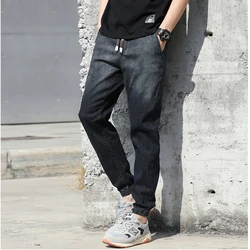 guangdong factory Denim pants in gradient drawstring vintage jeans vintage jeans