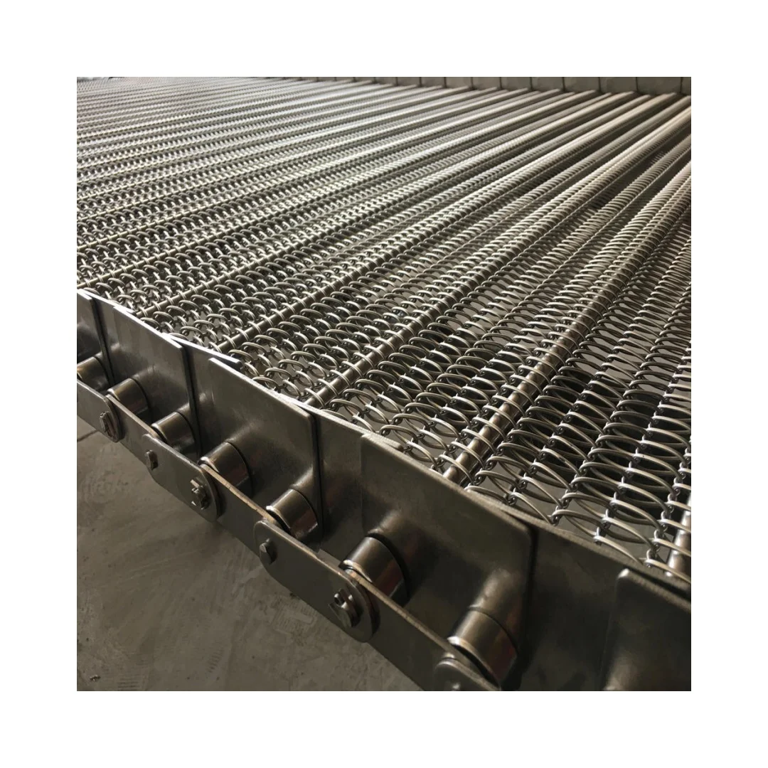Stainless Steel Chain Mail Wire Mesh Conveyor Belt for instant noodle making machine