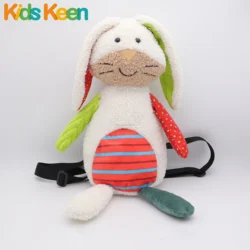 bunny plush toy  High Quality Baby Kids Animal Cartoon Plush school bag Cheap Cute backpack rabbit toy