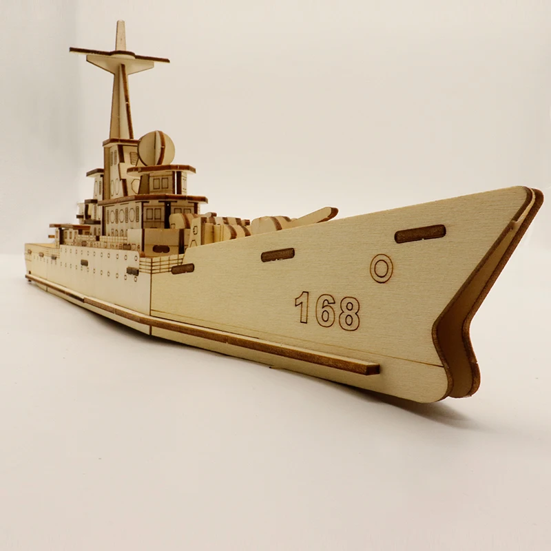 2021 сборная вручную Военная Модель 3D пазл 8 лет детская игрушка деревянный Разрушитель 3D пазл