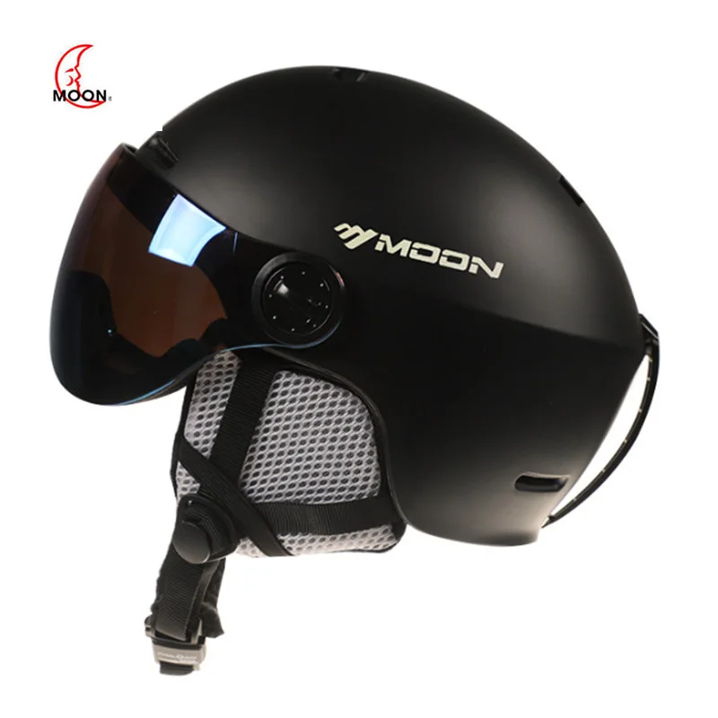 Custom Logo CE ski Helmet new style ski Helmet with windproof goggles new design CPSC snow Helmet with goggles wholesale custom