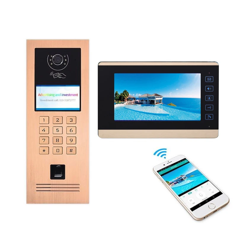 Free sample Aitdda Multi Apartment SIP smart building video building intercom system video intercom system for apartments