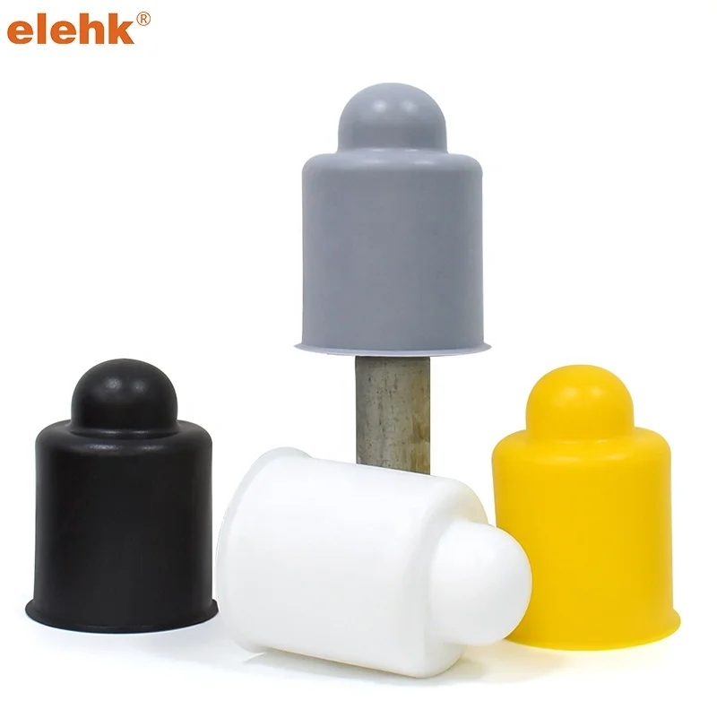 Elehk Pe Material Protective Domed Bolt Nut Cover Anti-Rust Plastic Protection Caps Plastic Nut Cap