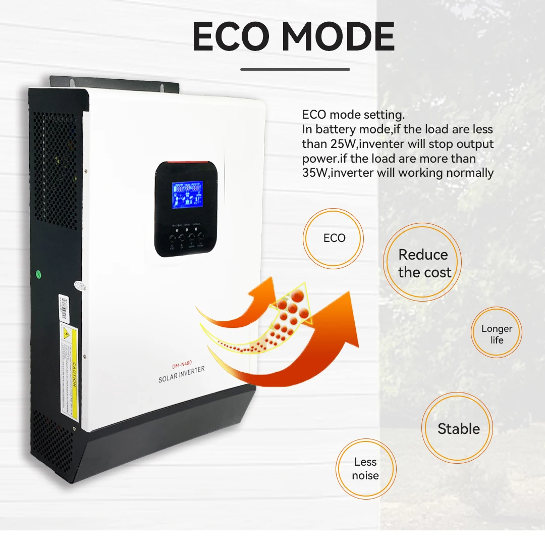 Hybrid Solar Inverter 3kw 5kw 5kv 24v 48v 120vac 240v 220v offgrid hybrid inverters with mppt charge controller 100a wifi module