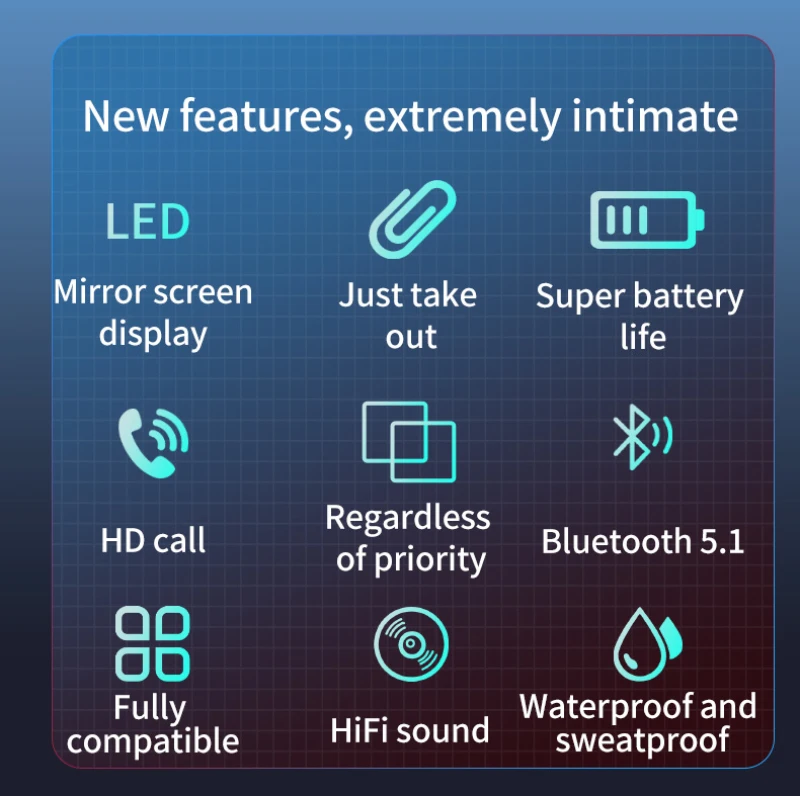 Leadingplus OEM HIFI настоящая стерео Водонепроницаемая Bluetooth 5 1 беспроводные наушники-вкладыши наушники гарнитура зеркальный
