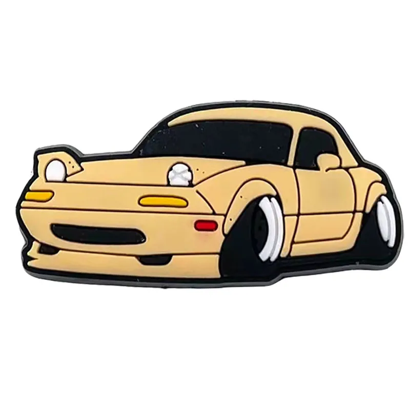 Wholesale  car series croc charm Bracelet Pvc Shoe Accessories For Women Kids Clog Charms